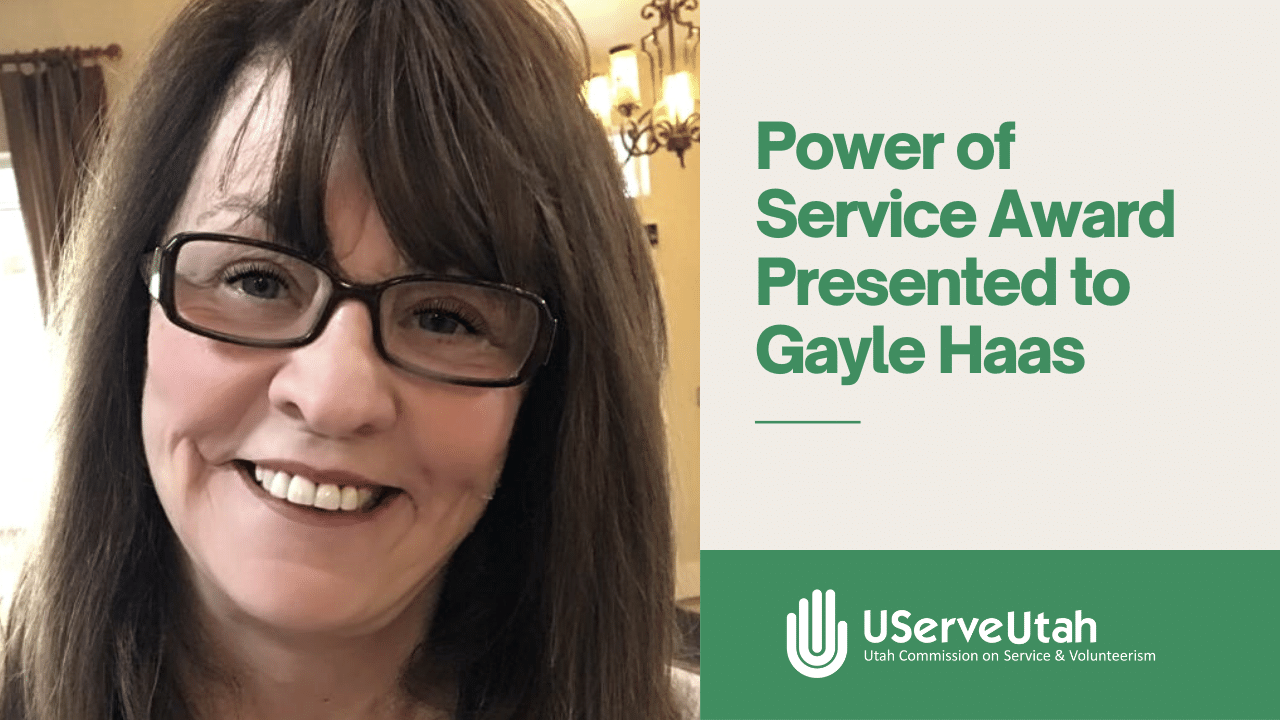 Featured image for “Utah Volunteer Honored with Power of Service Award”