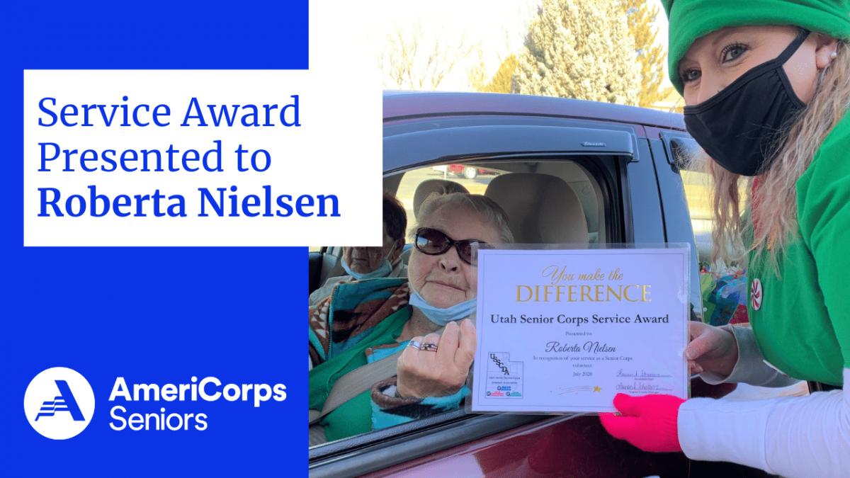 Service Award Presented to Roberta Nielsen.